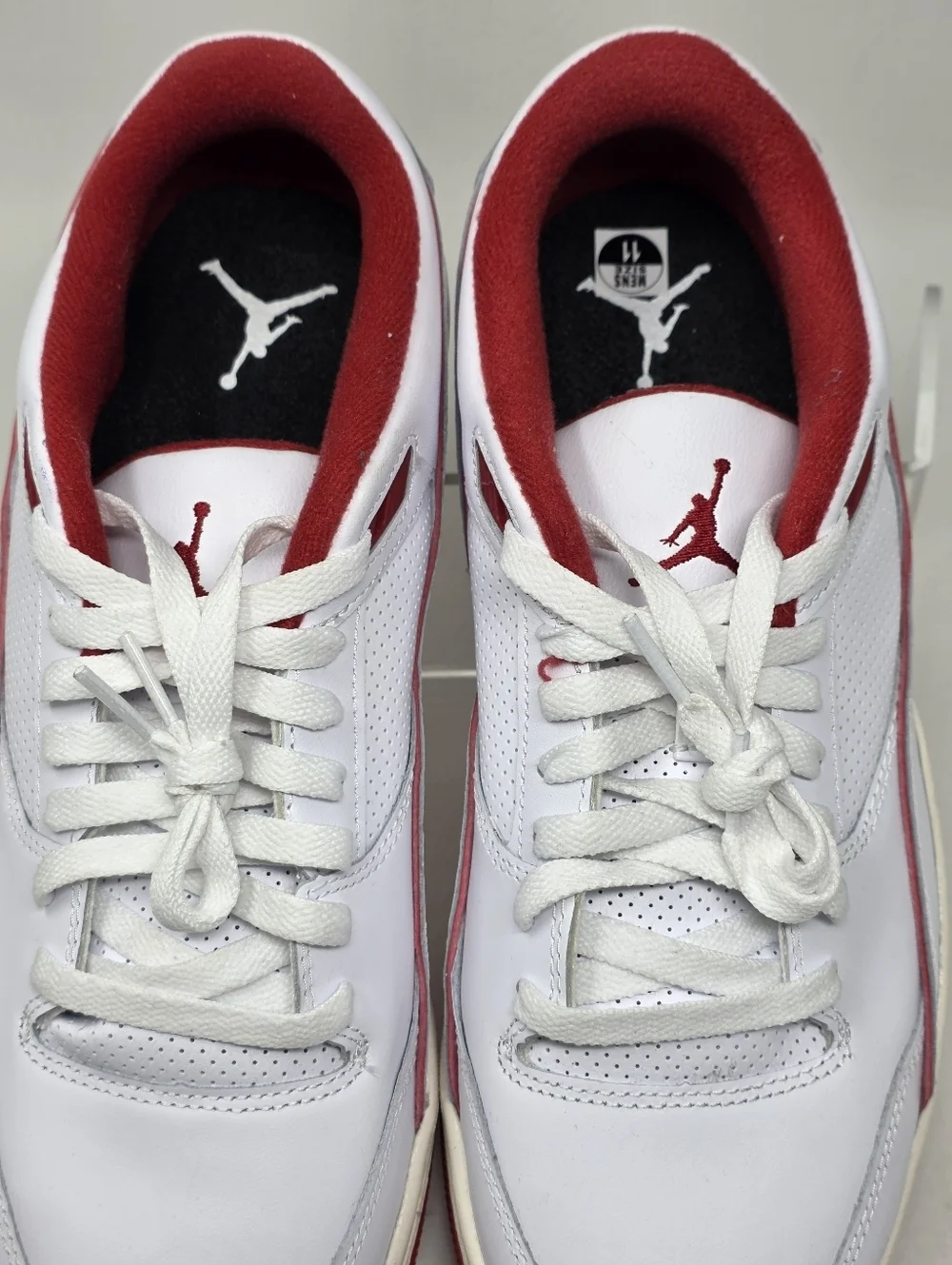 Nike Jordan Flight Court White Sail Black Varsity Red HF3255-106 Men's Size 11